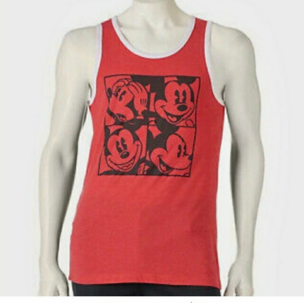 DISNEY Men’s Mickey Screen Printed Tank Sz L